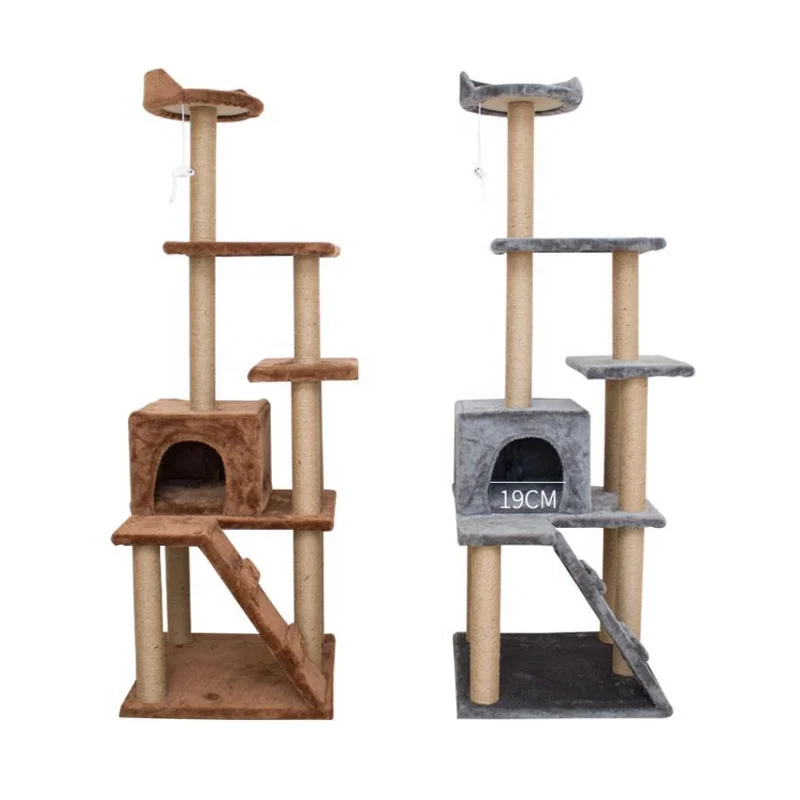 

Midium & Large-sized Cat Climbing Tree 5 Layers Multifunctional Cat Scratching Post