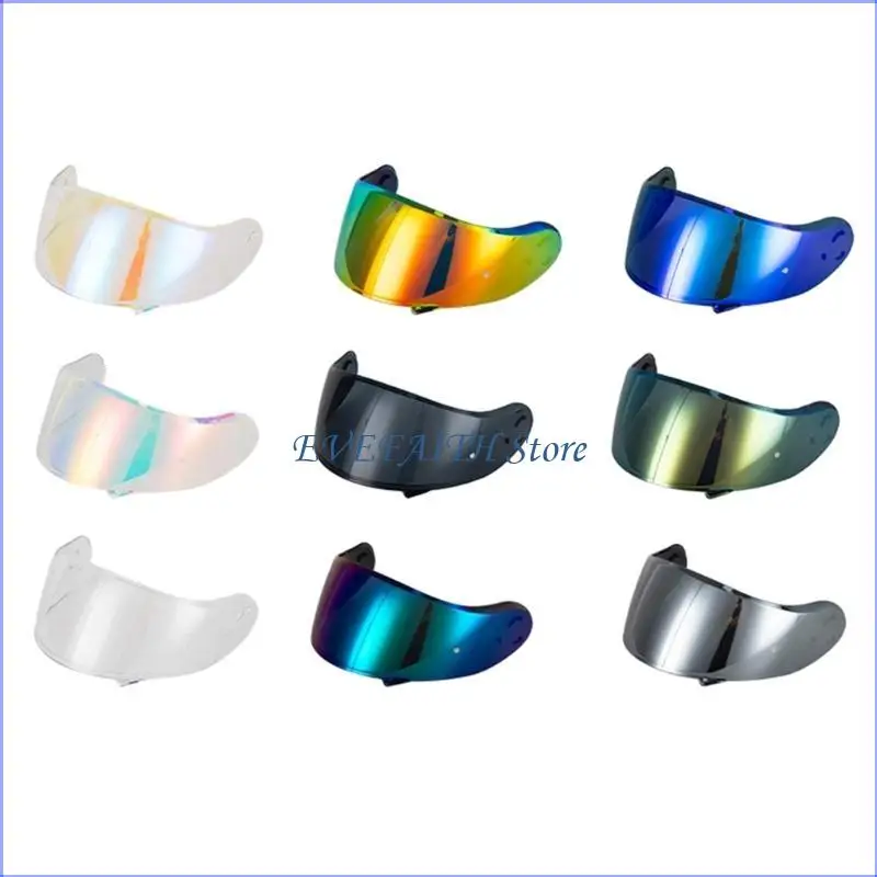 124B Motorcycle Helmets Lens Anti Fog Coating & Easy Installation Clear View Helmets Shield Motorbike Spare for Neotec II