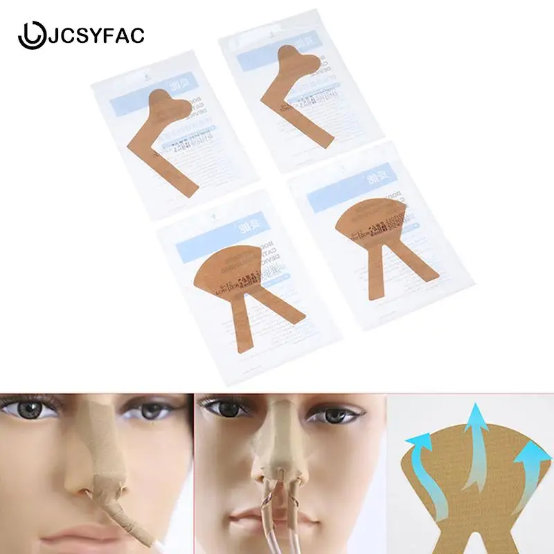 5pcs Nose Bridge Fixed Sticker Nasal Feeding Tube Adhesive Tape Sticker For Catheter Stomach Tube Fixation