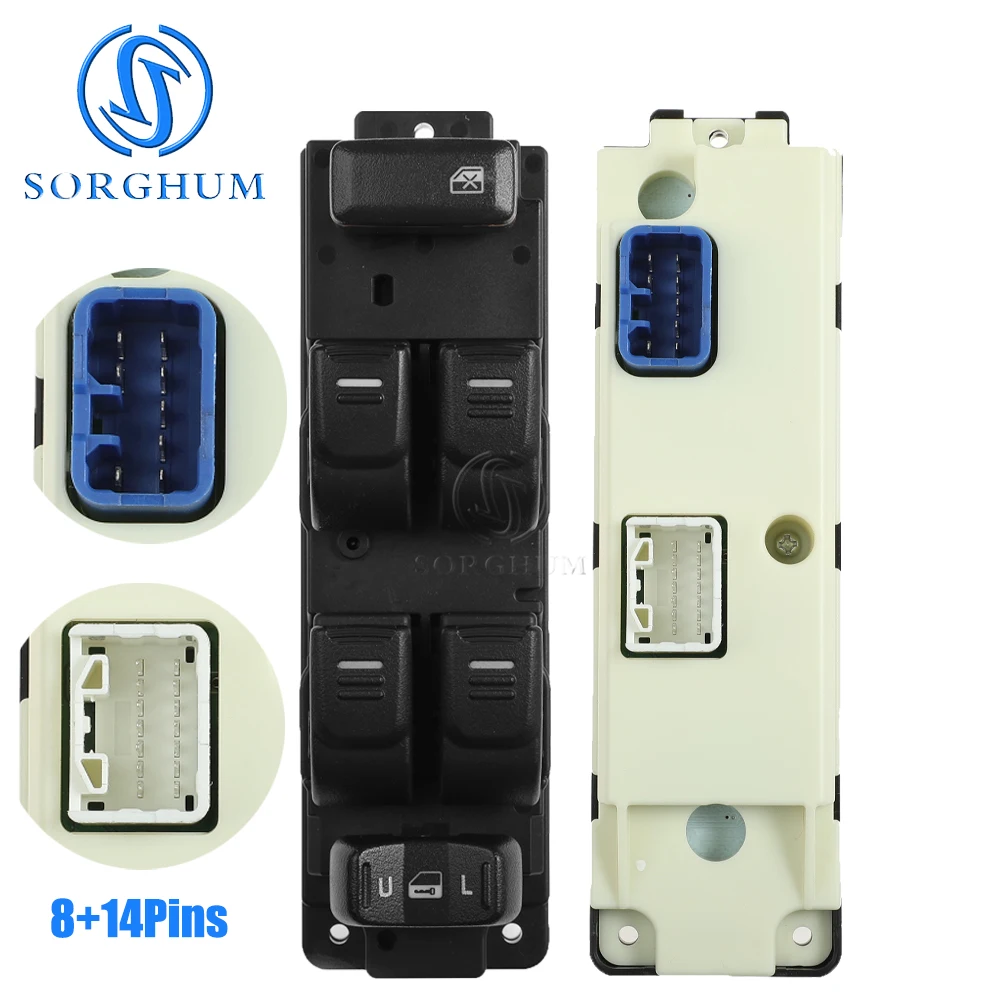 SORGHUM Front Left Side Power Window Switch For 2004-2012 Chevrolet Colorado GMC Canyon Hummer H3 H3T 25779767 25779766 15897773