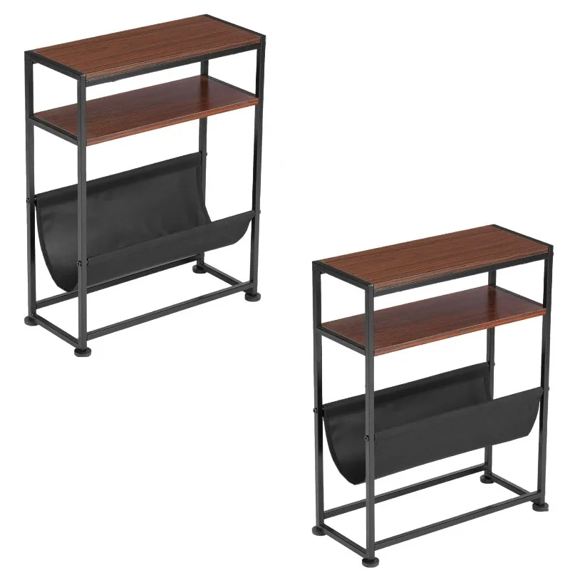 A few solid wood side cabinets on the side of the sofa, extremely narrow bedside tables, double-layer shelves in the living room