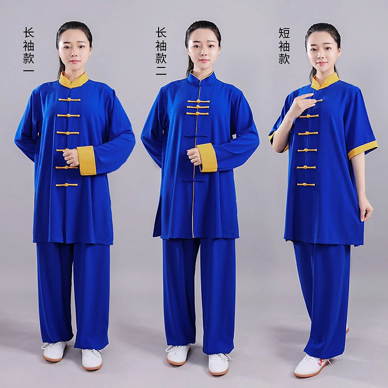 Premium Quality Unisex Tai Chi Suit Mid-Length Spring/Autumn Martial Arts Training & Performance Wear Elegant Design for Taidji