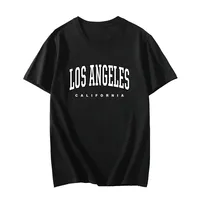 Los Angeles Hot Sale T-shirt High Quality Male Casual Sport Cotton Tees Home Outdoor Fashion Streetwear American Urban Trend Top