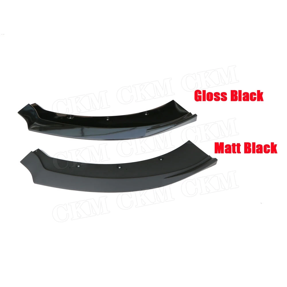 

Защита переднего бампера, сплиттеры, накладки на бампер для Ford Mustang Coupe 2015-2017, стайлинг автомобиля, 3 шт., черные, из полипропилена