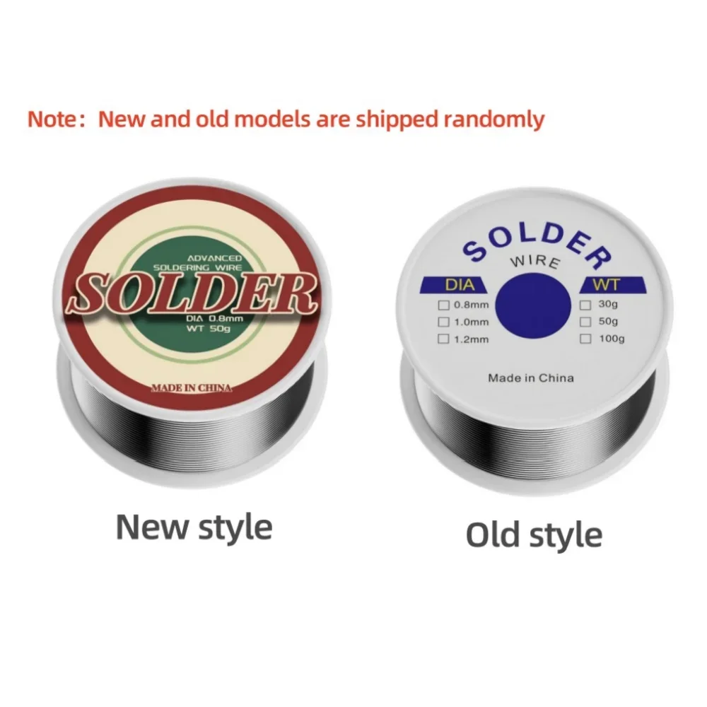 Solder Wire Small Roll 2Pcs Electrolytic Welding Wire High Brightness Activity Leaded Solder Wire Tin Roll