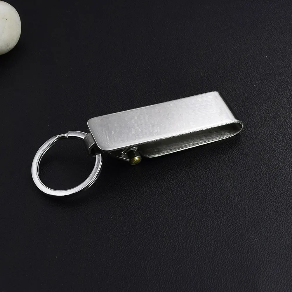 1Pc Anti-Lost Duty Stainless Steel Belt Key Holder Key-Clip Detachable Keyrings for Keys Belt Keychain Men Jewelry Hooks