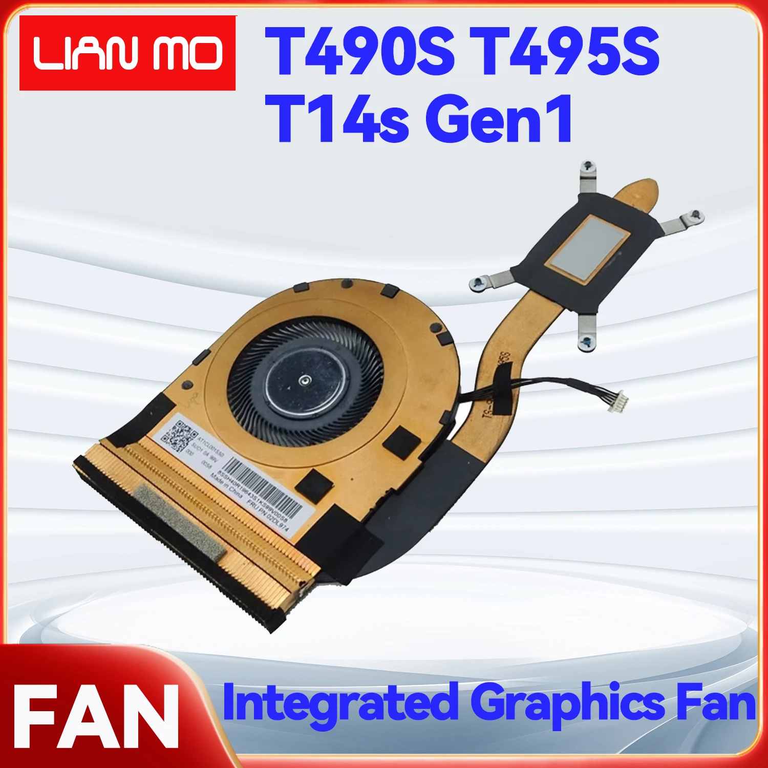 

Подходит для вентилятора Lenovo ThinkPad T490s/T495s/T14s Gen1 — встроенная графика (01AY994, 01AY995, 5H40X63204) — замена