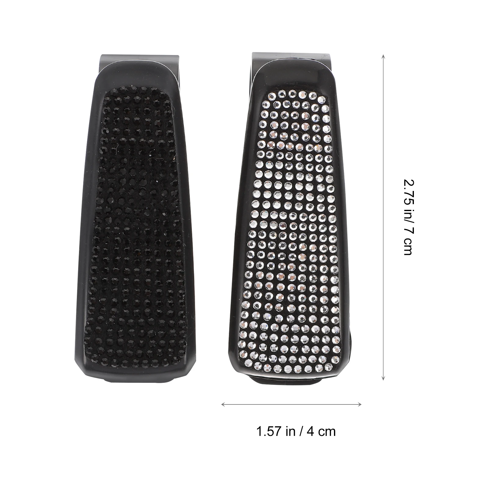 

2pcs Sunglasses Holder Premium Eyeglasses Clip Durable Glasses Storage Sun Visor Large Capacity Organizer Case For Bills