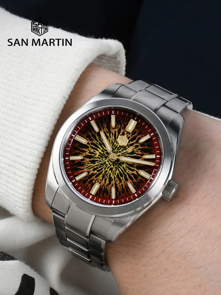 San Martin 2025 New 39mm SN0144 JianZhan Gada Watch Miyota 90S5 Original Design Luxury Dress Men Automatic Mechanical Wristwatch