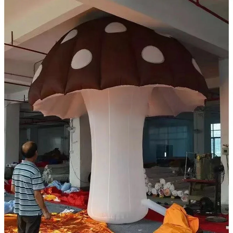 model for stage  inflatable mushroom promotion giant advertising led mushroom grow light for christmas party event decoration