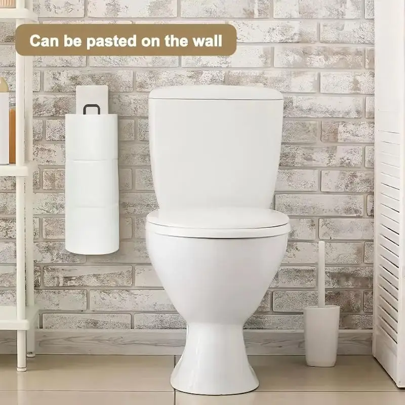 ~Toilet Paper Towel Rack Wall Mounted Toilet Paper Storage Rack Iron Paper Towel Storage Rack Roll Holder