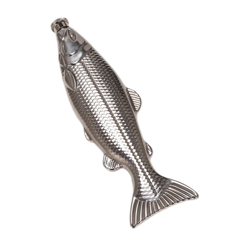 

ABMH-8 Set Fish-Shape Hip Flask 5Oz Bottle Mini Pocket Flask Stainless Steel Party Drinkware For Outdoor