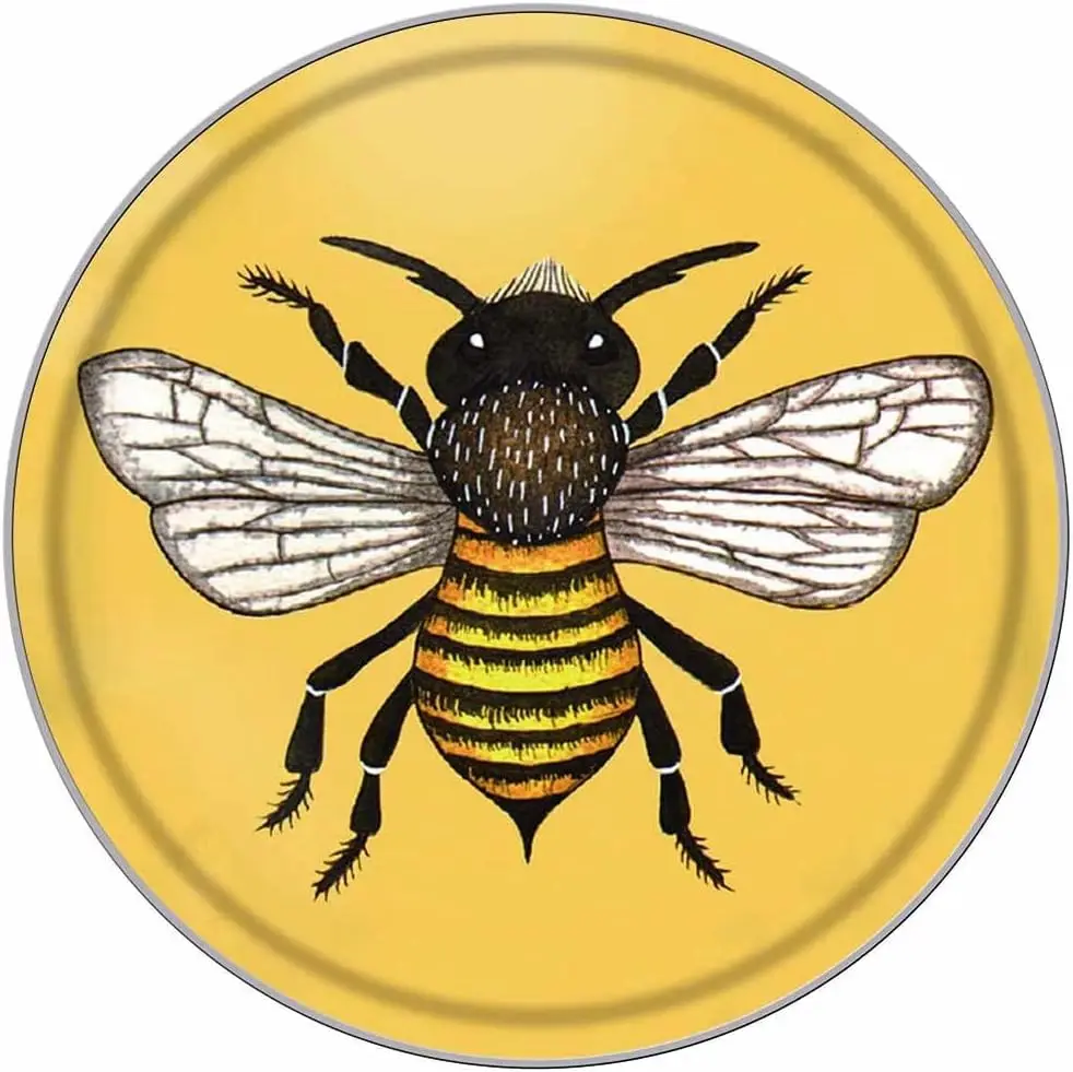 

Bee Honey Bee Bumble Bee Vintage Style Round Metal Tin Sign Home,Living Room,Kitchen,Dining Room,Bedroom,Farmhouse,Wall Decorati