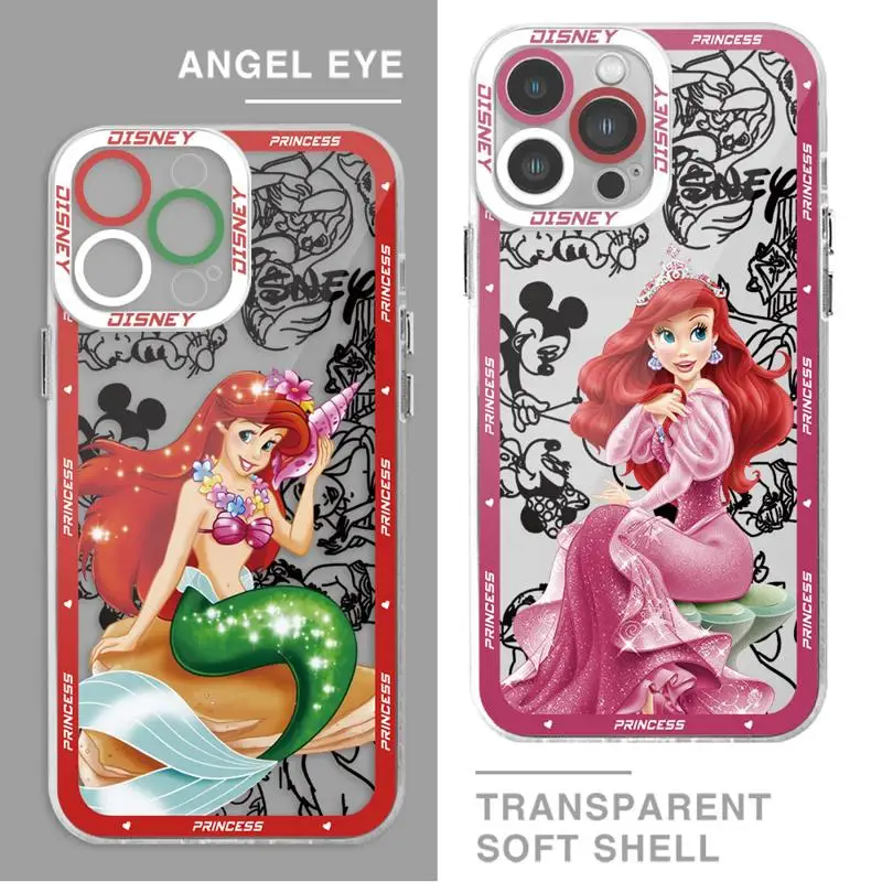 Disney Princess Vivid Phone Case for Honor 90 Lite X9a 5G X8 4G X8a X8 Clear Silicone Luxury Cove