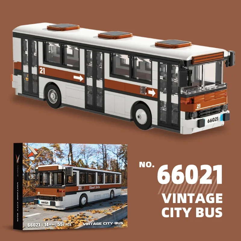 552PCS Retro City Bus Building Blocksฤดูใบไม้ร่วงParadeรถบัสรุ่นอิฐเดสก์ท็อปตกแต่งDiyของเล่นสําหรับเด็กวันหยุดของขวัญ