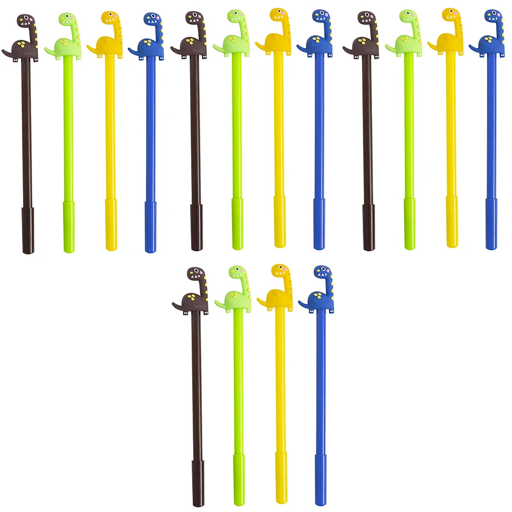

16 шт. гелевые ручки с пятнистым динозавром, очаровательная ручка для письма для детей, студентов, офисные канцелярские принадлежности, гелевая ручка с динозавром