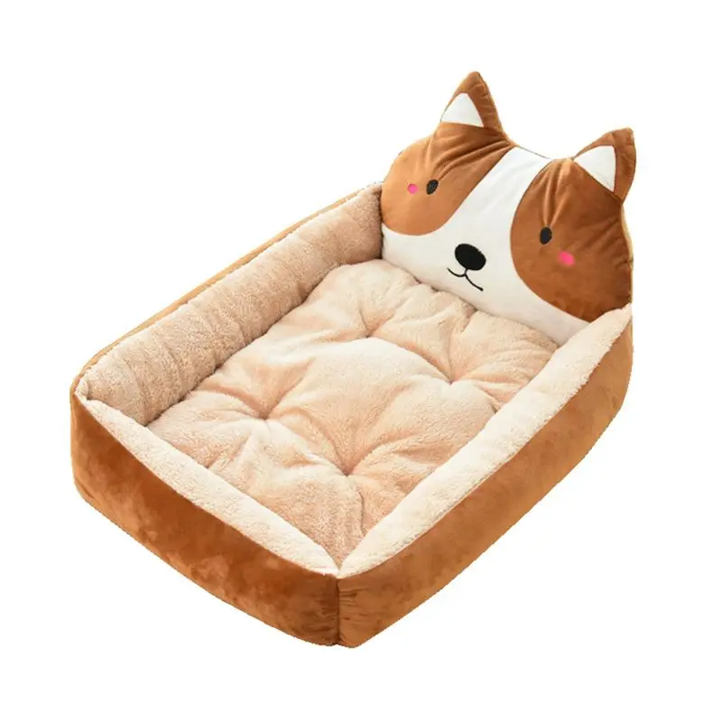 AED2-Winter Warm Dog Bed Small Dog Cartoon Bed Dog Bed Dog Mat Cat Bed