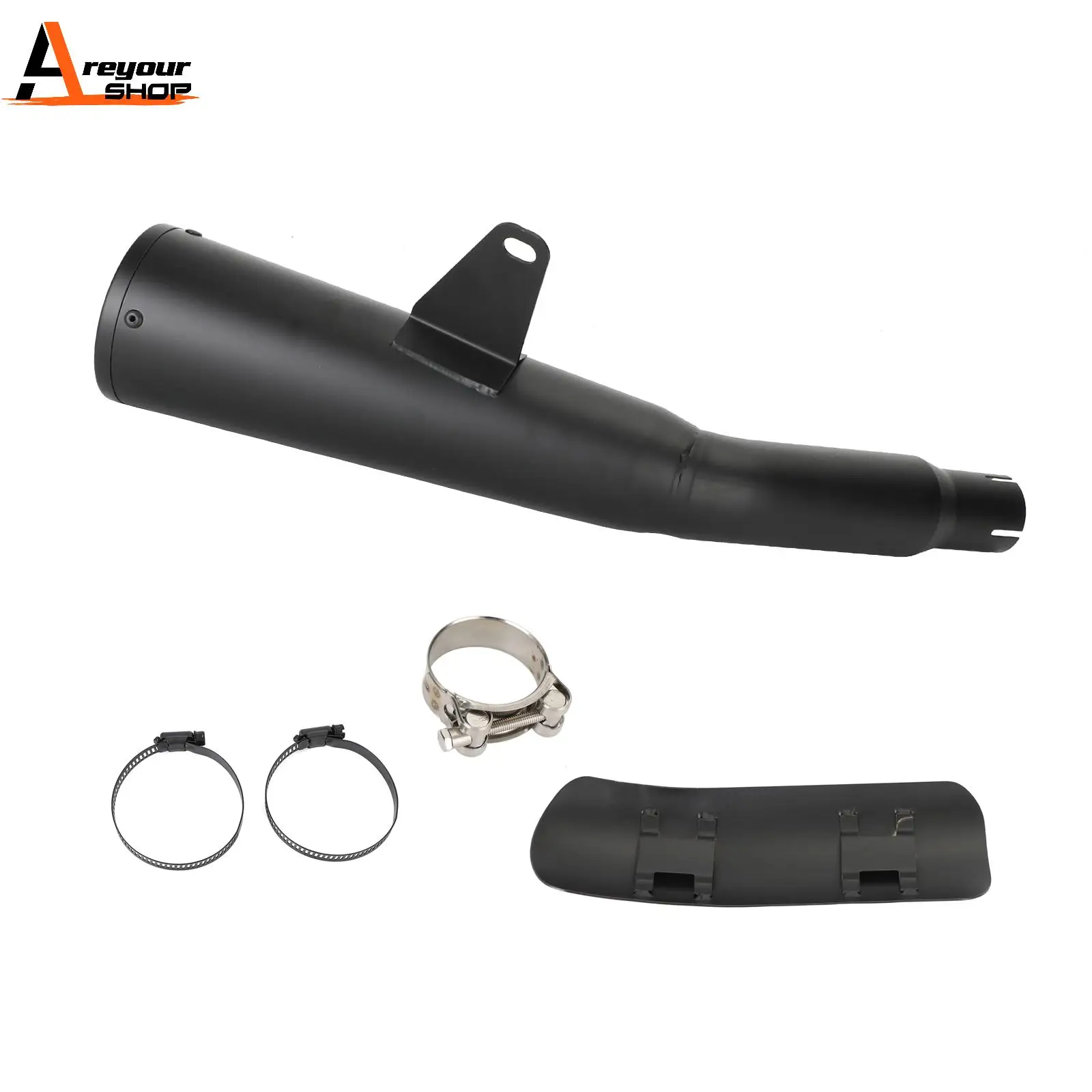 

Areyourshop Exhaust Muffler Pipe Slip On Black Fits For Honda Rebel Cm 1100 Cmx 1100 21-23