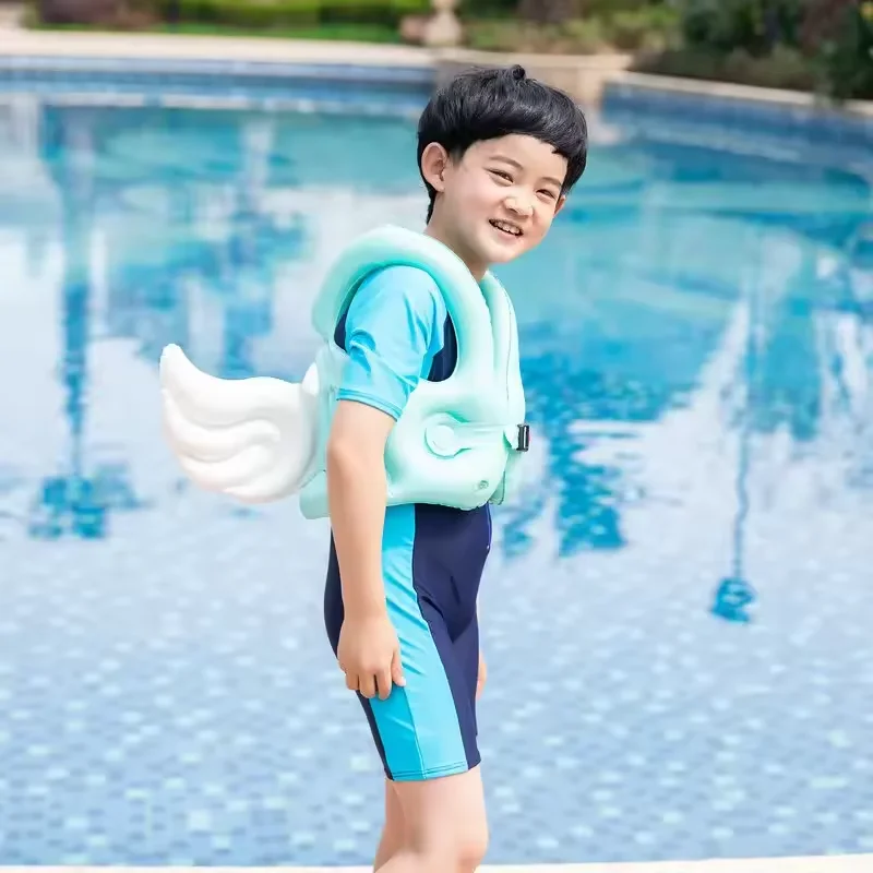 Angel Wing Buoyancy Vest 3-8 Age Kids Inflatable PVC Float Summer Pool Learn to Swim Boating Drift Safety Buoyancy Life Jacket view 5