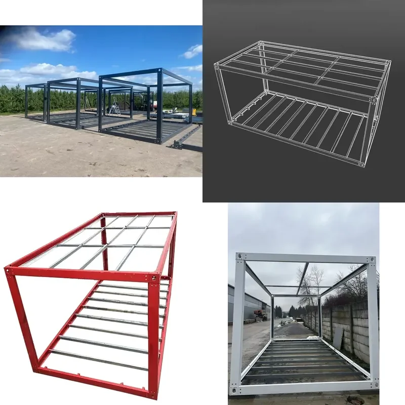 20ft Prefabricated House Frame Quick Splicing Sunny House Assembly Easy Handy Modular Steel Structure Kit for DIY Home