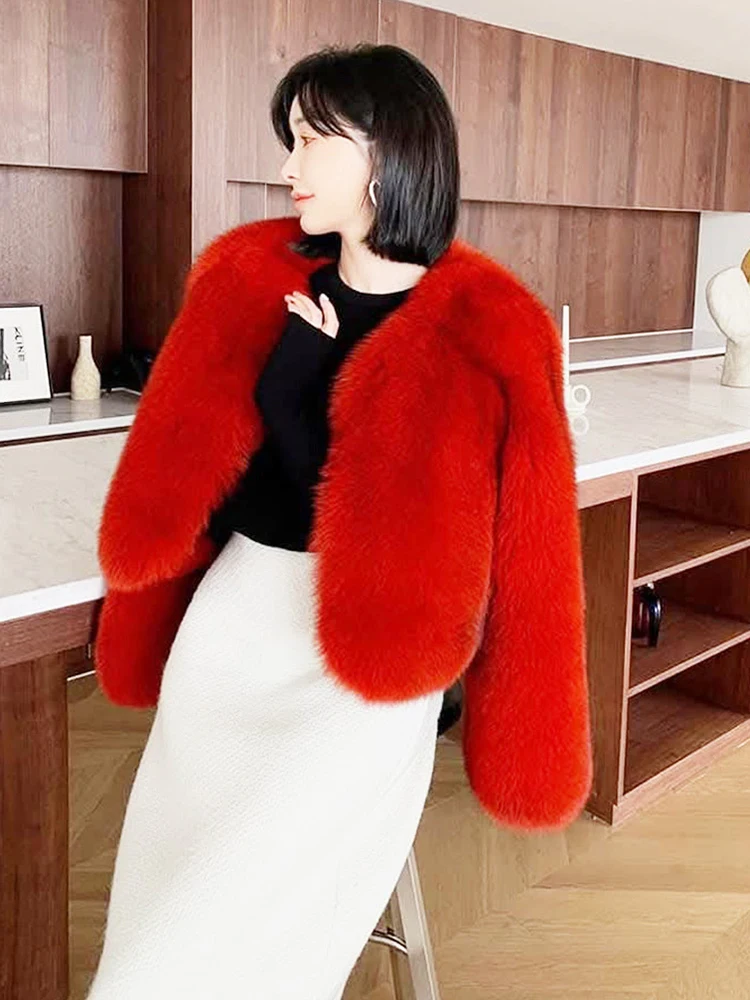 ZADORIN เสื้อโค้ทขนสัตว์ฤดูหนาวที่อบอุ่นหนาผู้หญิงหรูหราขนปุยสีดำเสื้อขนสัตว์เทียมผู้หญิงเสื้อผ้าเสื้อขนสัตว์ฟ็อกซ์เสื้อคลุมเทียมเสื้อแจ็คเก็ตขนสั้น