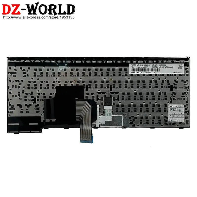 Imagem -05 - Qwertz de gr Alemão Sws Suíço si Esloveno sk Eslovaco hu Húngaro pl Polonês Teclado para Lenovo Thinkpad E470 c E475 Portátil