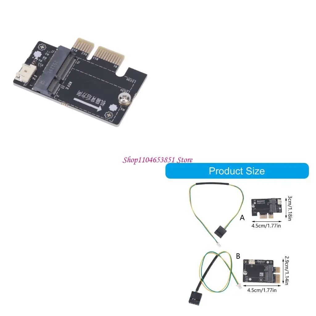 M.2 To PCIE Desktop Mini Adapter For AX210 AX200 Wireless Card Converter Networking Card Metal