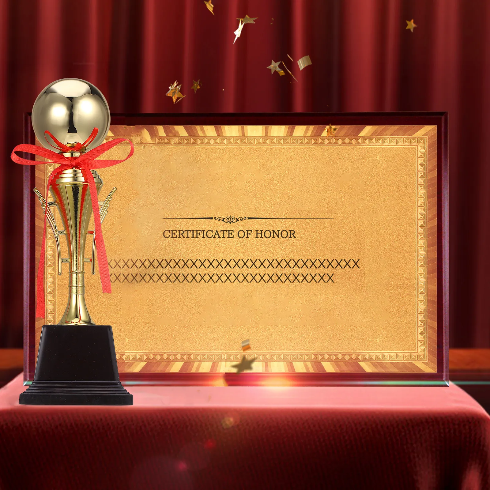 

Блестящая металлическая наградная статуэтка для спортивных финалов, футбольных и волейбольных соревнований, мотивационный сувенир для победителей