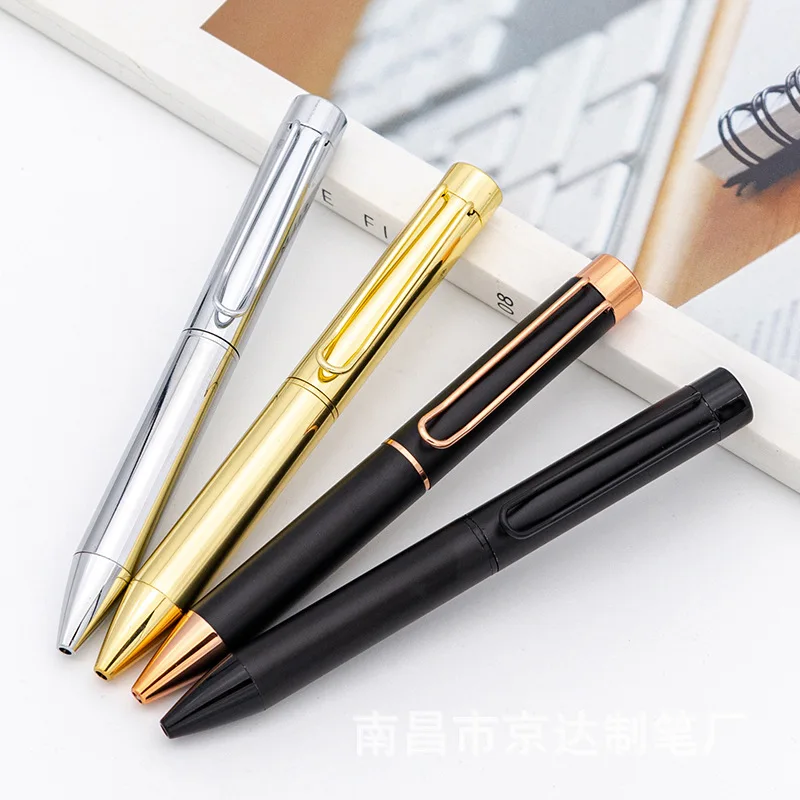 

20Pcs Ballpoint pen metal calligraphy practice student business metal pen rotary office Meeting gift giving