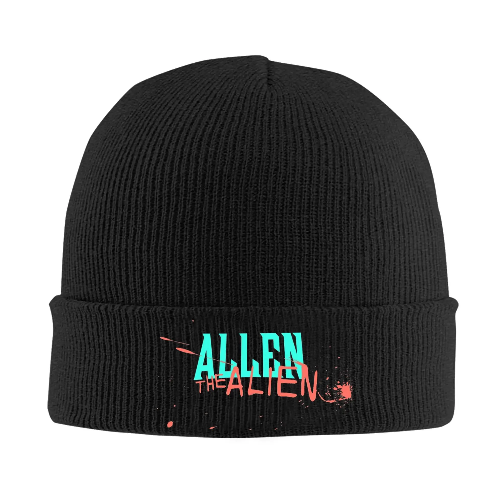 Allen the Alien logo Invincible TV Series  Hats Autumn Winter Beanie Warm  Cap Unisex Acrylic Skullcap