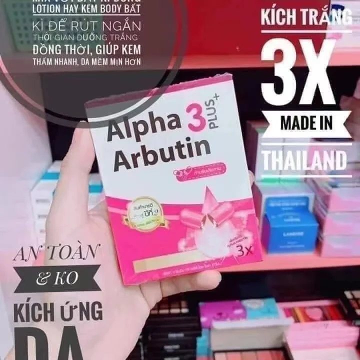 3X Alpha Arbutin 3 Plus Powder Mix With Lotion Skin Lightening Brighten Reduce Dark Skin Blemishes