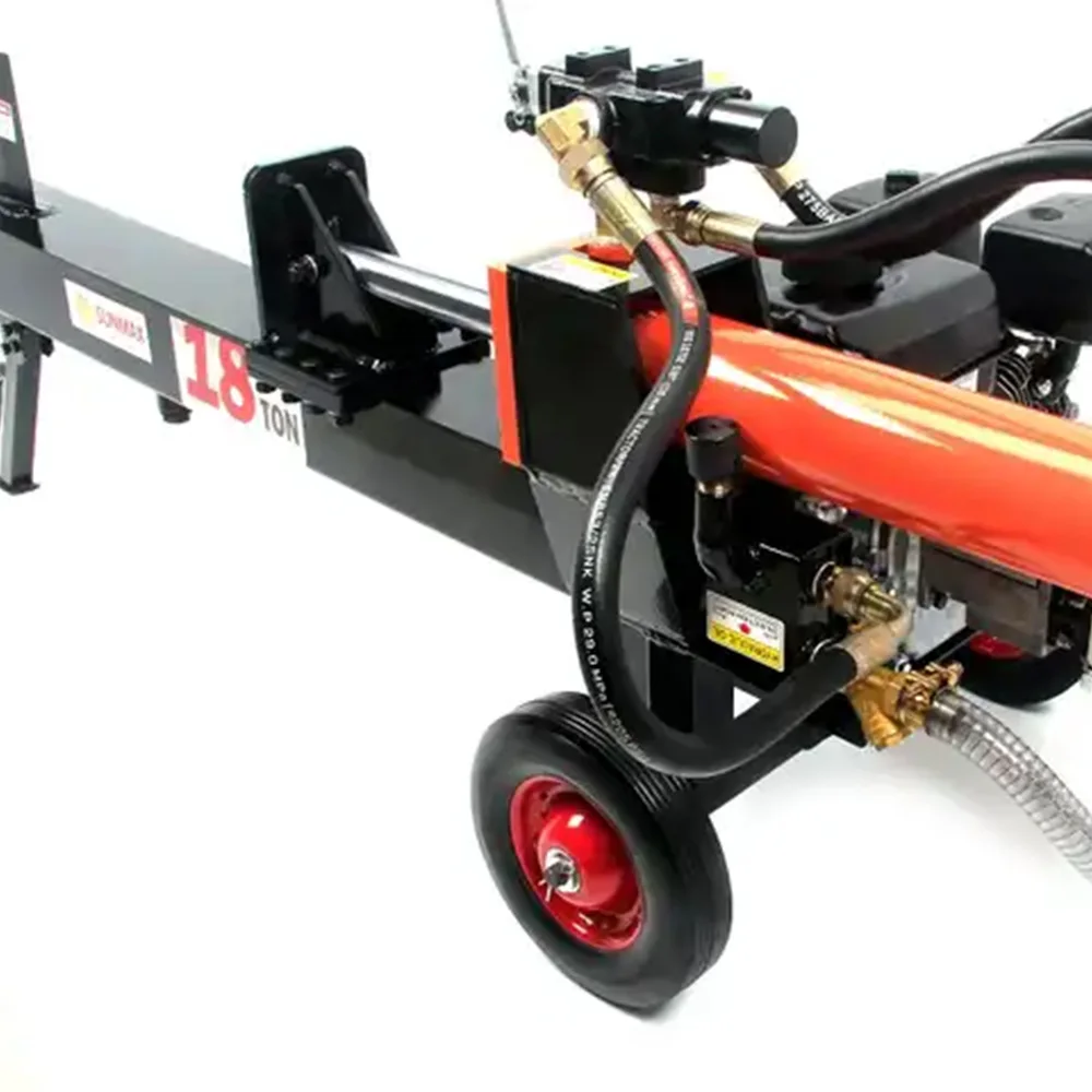 18ton Horizontal and Vertical Gasoline/petrol Mobile Wood Chipper Log Splitter