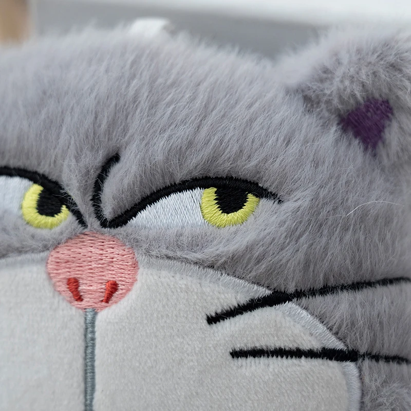 Cute Cartoon Cat Plush Coin Purse Keychain Earphone Storage Bag Backpack Hangings Ornament Gifts view 6