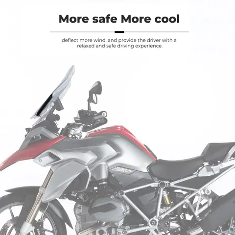 BMW GS R1200 ADV R1250 GSA LC के लिए R1200GS R1250GS विंडस्क्रीन ब्रैकेट माउंट मोटरसाइकिल विंड शील्ड ट्रिम स्ट्रिप किट की एक जोड़ी 8 best sales 1250 जीएसए - №5