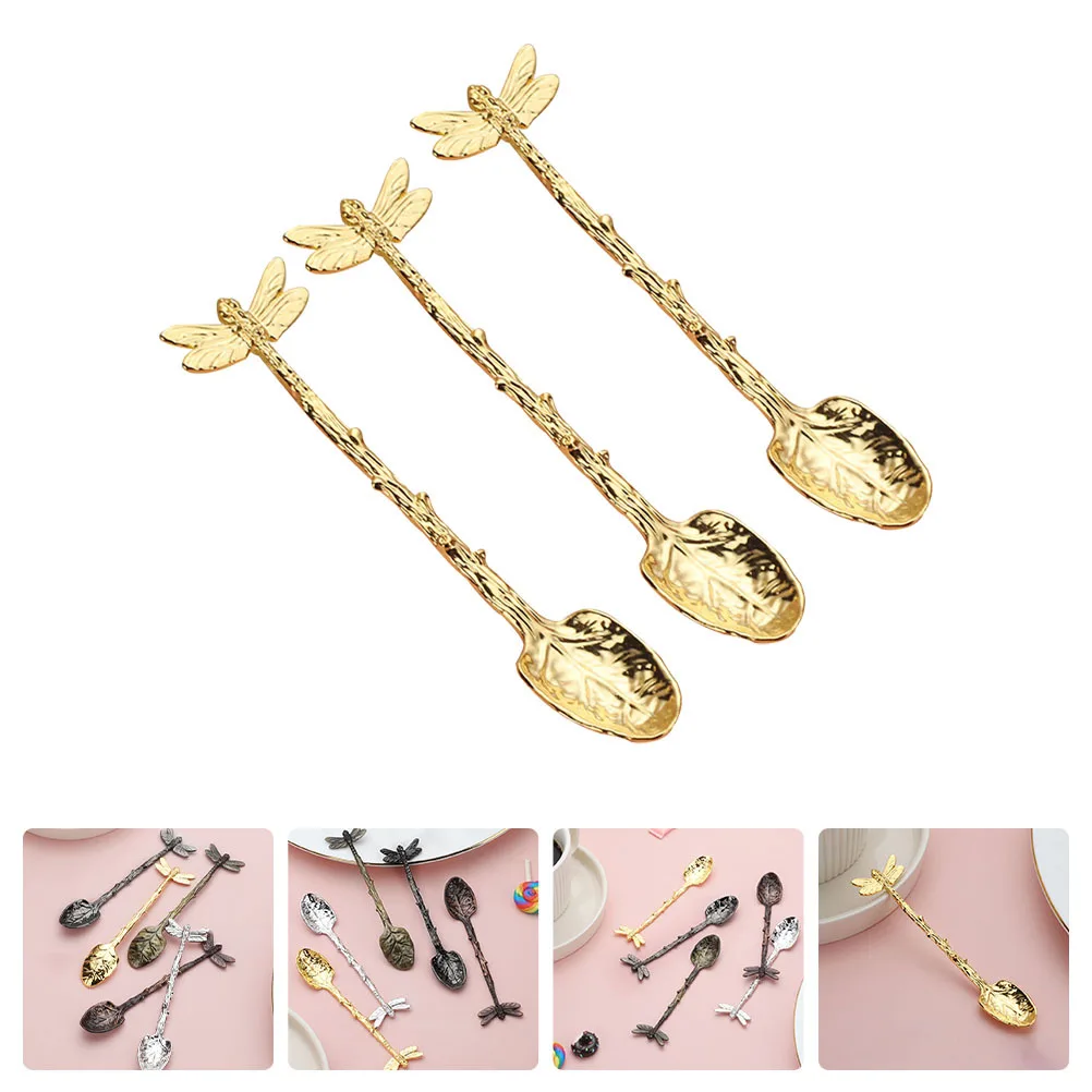 

3Pcs Eco Friendly Coffee Spoons Household Supplies Fine Workmanship Multi Purpose Use Serving Spoons Coffee Scoops