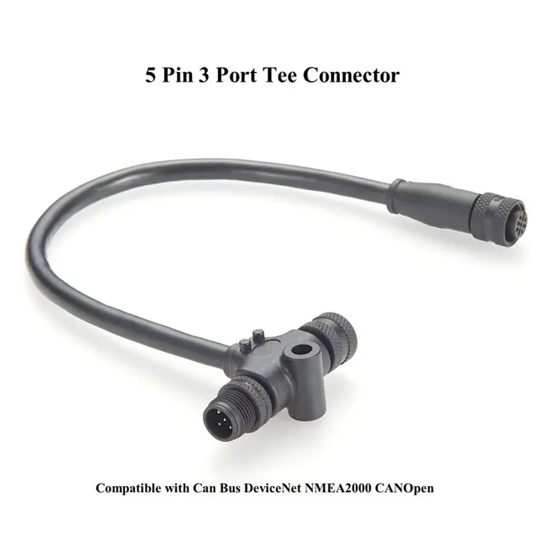 Top sale For Garmin Lowrance Simrad B& G Compatible Marine T Connector Cable IP67 Multiport 3-Way Tee Splitter Backbone Drop
