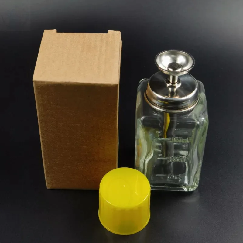 زجاجة كحول زجاجية لصيانة الهاتف أنابيب الفولاذ المقاوم للصدأ الصحافة نوع عالية الختم أقل التطاير إصلاح زجاجة سوائل