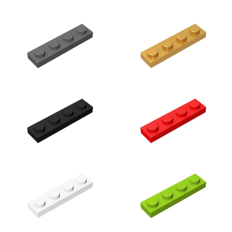 

50g/74PCS 1x4 Dots DIY Building Blocks 1*4 Dots Thin Figures Bricks Educational Creative Size Compatible With 3710 Toys for Chil