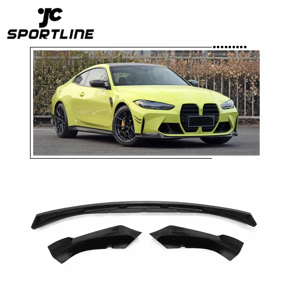 Professional modification for BMW G80 M3 G82 M4 Coupe 2021-2022 Carbon Fiber Fabric Front Bumper Lip