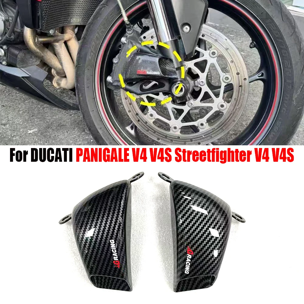 

For DUCATI PANIGALE V4 V2 V4S V4R Streetfighter V4 V4S ABS Carbon Fiber Motorcycle Front Brake Air Duct Caliper Radiator Cover