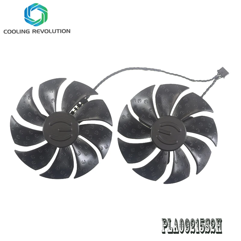 

Graphics card fan PLA09215S12H DC12V 0.55A 4Pin for EVGA GTX1650 KO SSC GTX1660SC SSC GTX1660Ti SC ULTRA BLACK