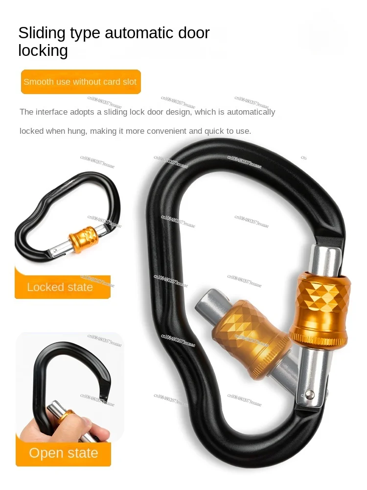 Cable Oxtail Main Lock, Jungle Adventure Park, Mountaineering, Freelada Safety Buckle Lock, Quick Hanging