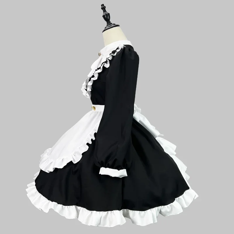 British Nobility Apron Maid Cosplay Costume Sissy Cross Dessing Classic Waitress Anime Party Dress Japanese Kawaii Clothing 2024