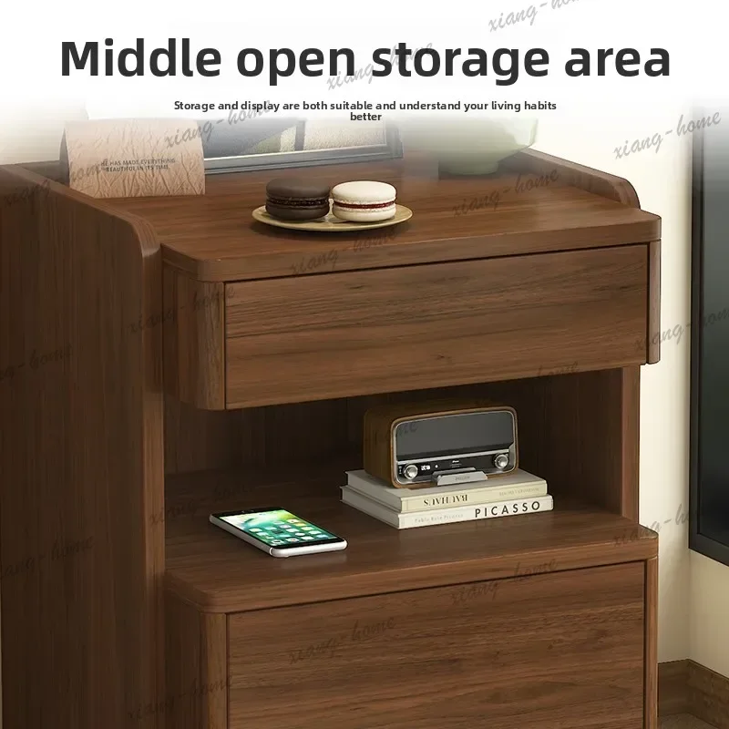PG Smart Safe Integrated Bedside Table Household Bedroom with Lock Premium Locker Multifunctional Safe