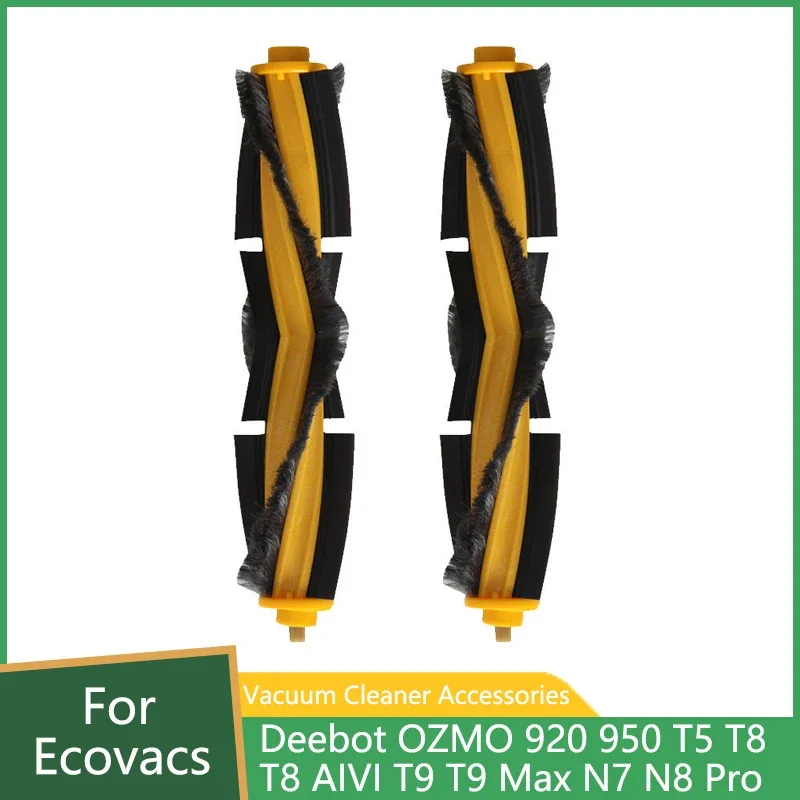 Brosse Principale pour Ecovacs Deebot OZMO 920 950 T5 T8 T8 AIVI Max T9, Pièces de Rechange pour Aspirateur Robot de Balayage