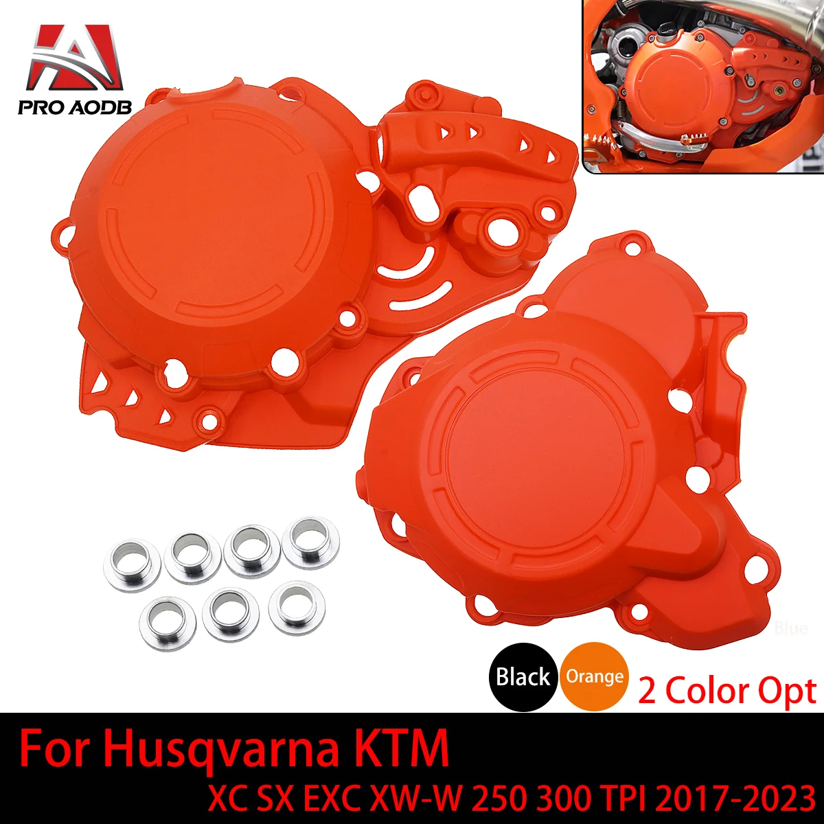 

Motorcycle Clutch Cover Ignition Protector Guard For Husqvarna TC TE 250 For KTM EXC EXC SX XC XC XCW XCW TPI 250 300 2019-2022