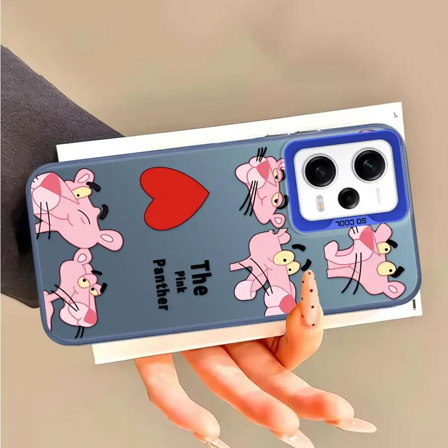 Мягкий чехол для телефона Xiaomi Redmi Note 10 s 12 13 14 Pro Plus 11 s 10 11 Pro P-Pink PantherS