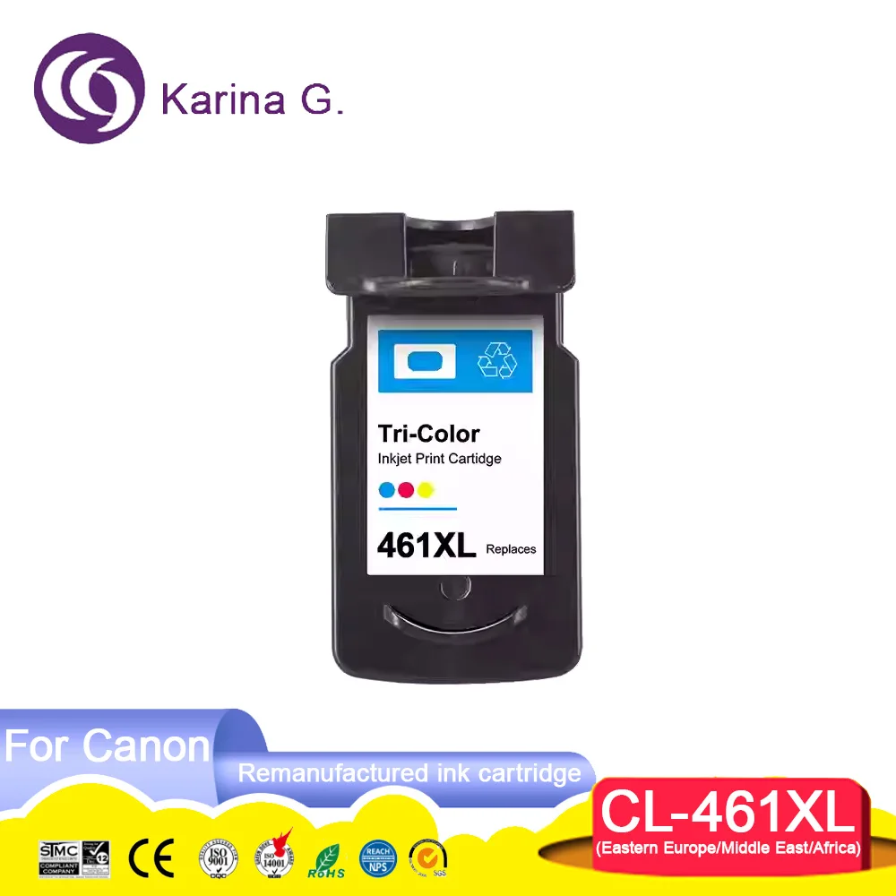 PG460 PG-460 PG 460 XL CL461 CL-461 460XL Remanufactured Inkjet Ink Cartridge for Canon TS5340/TS7440/TS7440a/TS5340A Printer