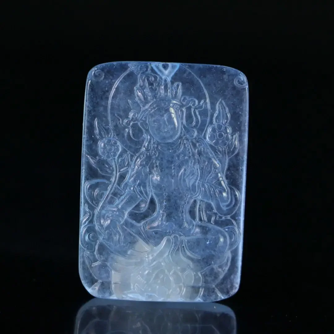 

Perfect High Ice Seiko engraved Guanyin brand, exquisite jewelry, free chain, free box.