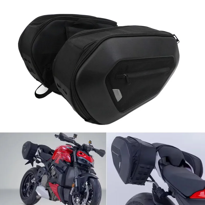 For Ducati Streetfighter V4 S Side Saddlebag Set 2019-2024 15-20L Journey Sack Motorcycle Traveling Bags Carrying Luggage Travel